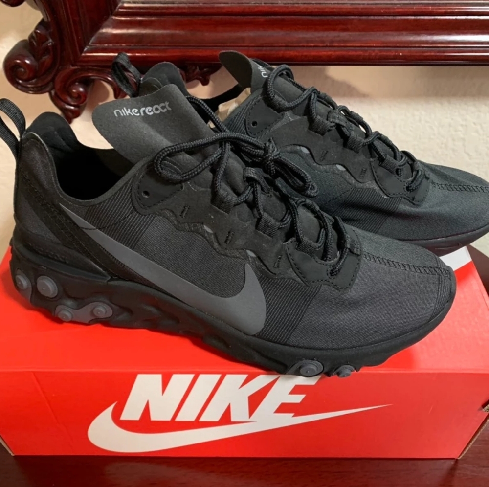 Nike react Element 55 triple black